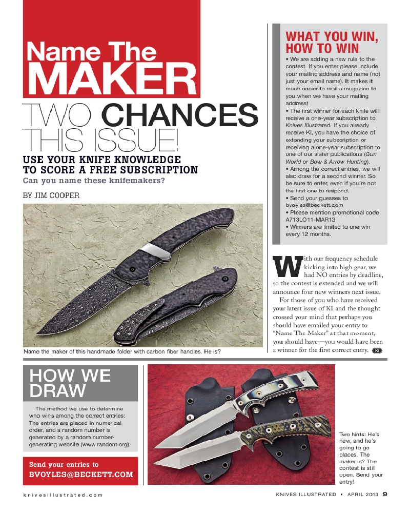 Knives Illustrated 201304